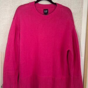 GAP Bright Fuchsia Crewneck Sweater